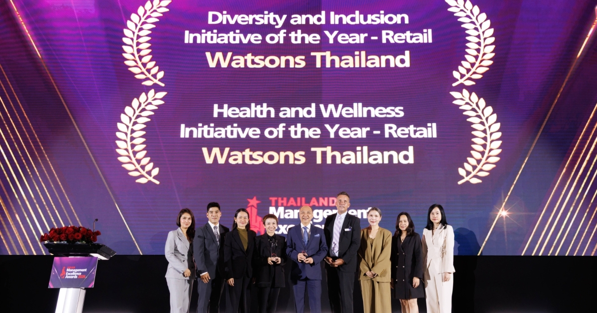 Watsons Thailand recognised for people initiatives at Asian Management Excellence Awards 2026
