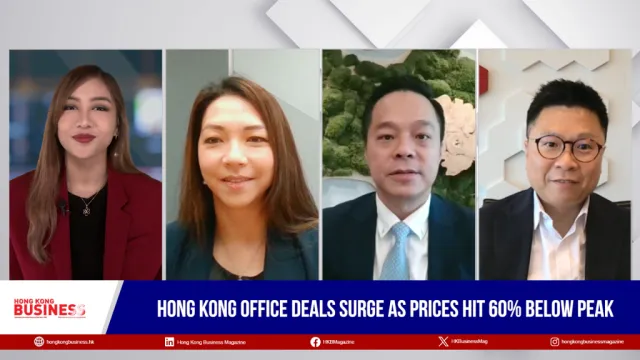 Hong Kong office deals surge as prices hit 60% below peak 